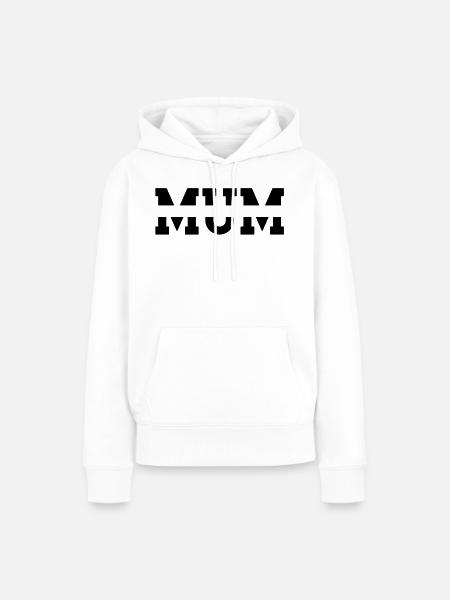 Mama - Frauen Premium Bio Hoodie - Weiß
