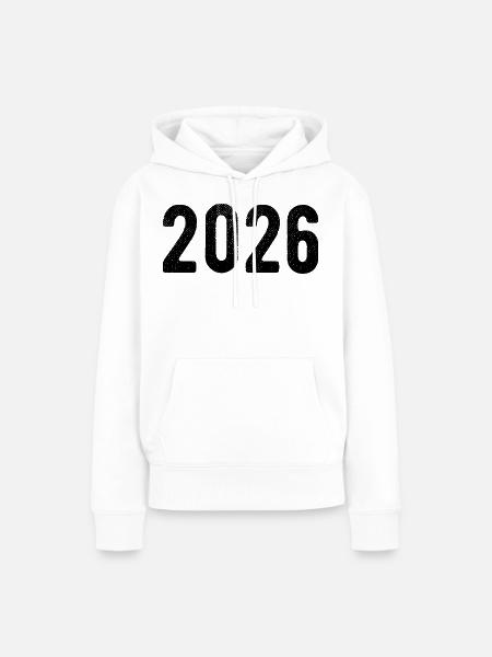 2026 - Frauen Premium Bio Hoodie - Weiß