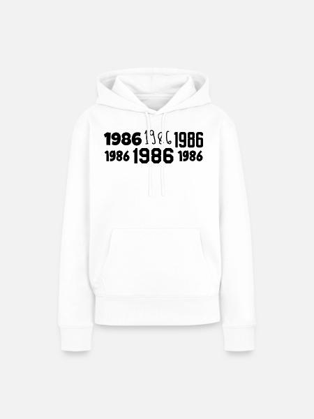 1986 – Großartig seit 1986 - Frauen Premium Bio Hoodie - Weiß
