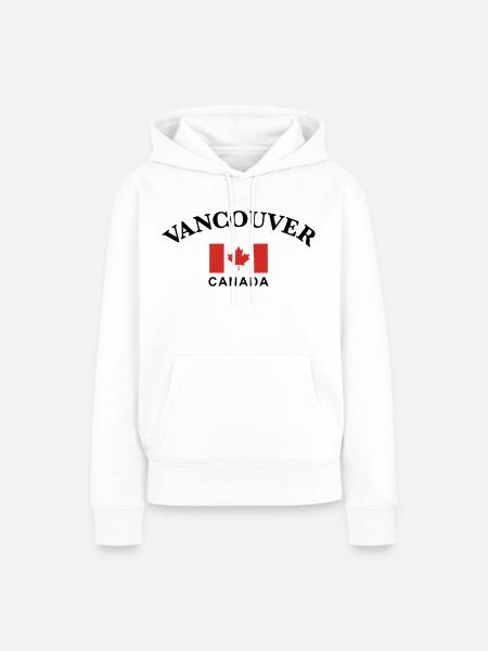 Vancouver, Kanada - Frauen Premium Bio Hoodie - Weiß