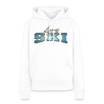 Après-ski - Sweat à capuche Premium bio Femme - blanc - Devant - Julia (174cm)