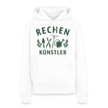 Rechen Künstler - Retro Gärtner Natur - Frauen Premium Bio Hoodie - Weiß - Vorne - Julia (174cm)