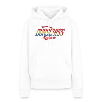 Duenschiss deluxe - Frauen Premium Bio Hoodie - Weiß - Vorne - Julia (174cm)