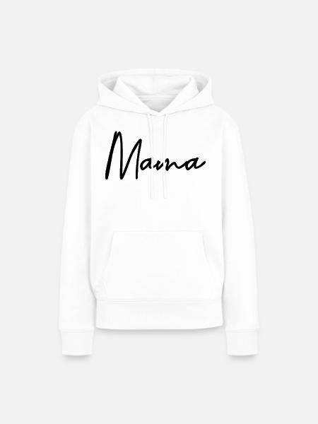 Mama - Frauen Premium Bio Hoodie - Weiß