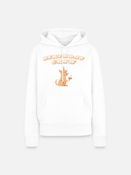 Birthday Crew - Frauen Premium Bio Hoodie - Weiß
