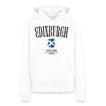Souvenir Edinburgh, elegantes Design Edinburgh - Frauen Premium Bio Hoodie - Weiß - Vorne - Julia (174cm)