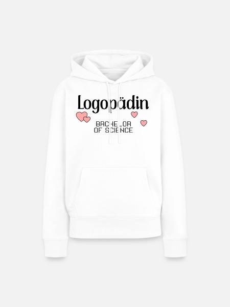 Bachelorstudium Logopädie Logopädin - Frauen Premium Bio Hoodie - Weiß