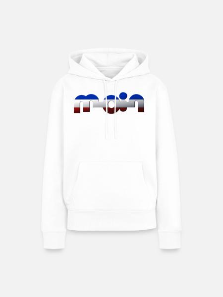 Moin - Frauen Premium Bio Hoodie - Weiß