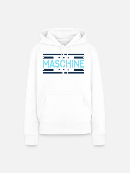 Maschine - Frauen Premium Bio Hoodie - Weiß