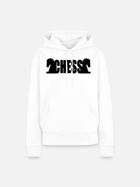 Schach - Frauen Premium Bio Hoodie - Weiß