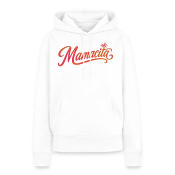 Mamacita - Sweat à capuche Premium bio Femme - blanc - Devant - Julia (174cm)