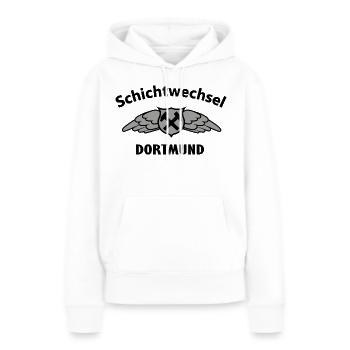 Hammerflügel Dortmund Wappen Emblem - Frauen Premium Bio Hoodie - Weiß - Vorne - Julia (174cm)