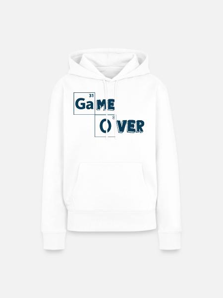 Game Over Games-Shirt - Frauen Premium Bio Hoodie - Weiß