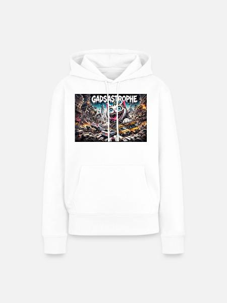 Gadsastrophe Quer - Frauen Premium Bio Hoodie - Weiß