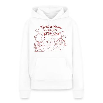 KITA-Abenteuer mit Teddy - Frauen Premium Bio Hoodie - Weiß - Vorne - Julia (174cm)