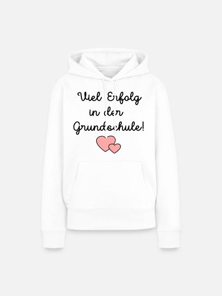 Einschulung Grundschule Schulkind - Frauen Premium Bio Hoodie - Weiß