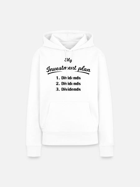 Dividenden Investor - Frauen Premium Bio Hoodie - Weiß