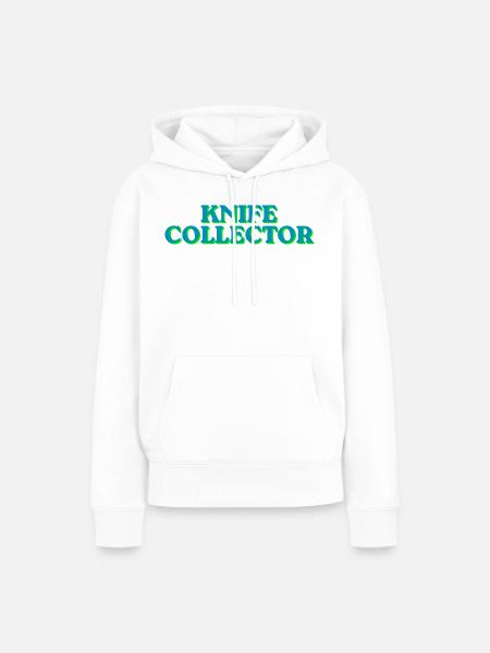 Klingen-Sammler Neon-Look - Frauen Premium Bio Hoodie - Weiß