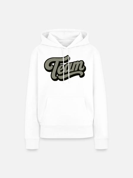 Team - Frauen Premium Bio Hoodie - Weiß