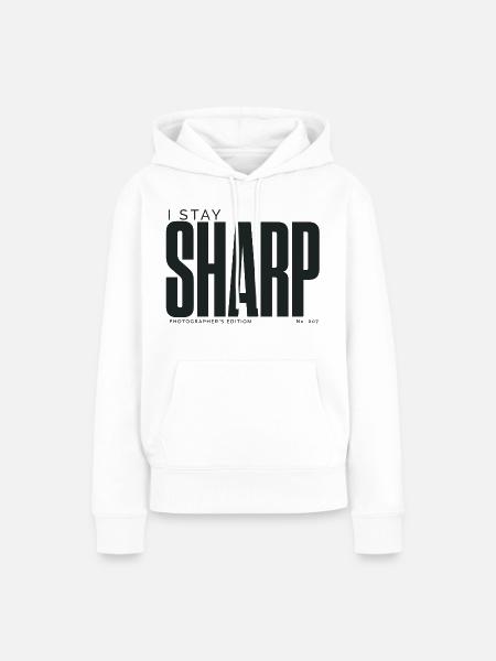 Ich bleibe wachsam | Fotografenausgabe - Frauen Premium Bio Hoodie - Weiß