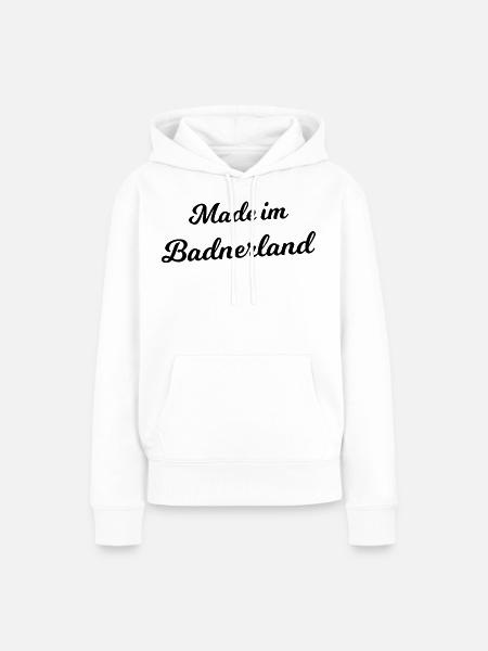 Hergestellt in Baden - Frauen Premium Bio Hoodie - Weiß