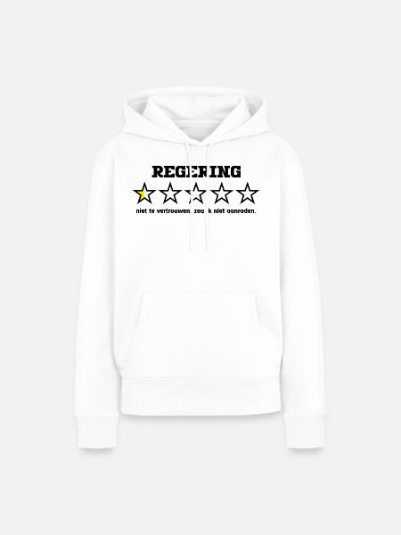 Government5starblack - Frauen Premium Bio Hoodie - Weiß