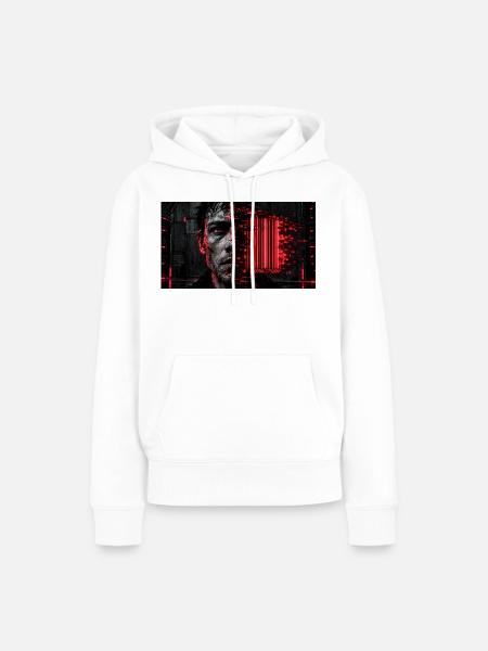 Der EAN-Code der Zivilisation - Frauen Premium Bio Hoodie - Weiß