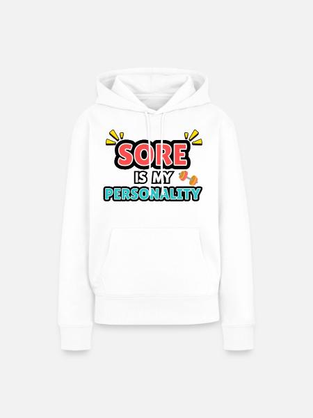 Meine Persönlichkeit ist wund. - Frauen Premium Bio Hoodie - Weiß