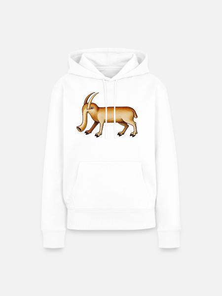 Mittelalterlicher Elefant – 15. Jahrhundert - Frauen Premium Bio Hoodie - Weiß