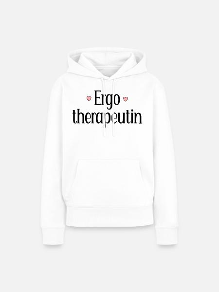 Ergotherapeutin - Frauen Premium Bio Hoodie - Weiß