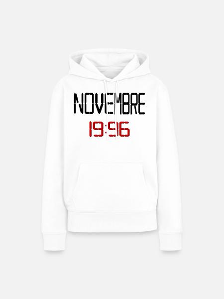 Geburtstag, November 1996 Englisch - Frauen Premium Bio Hoodie - Weiß