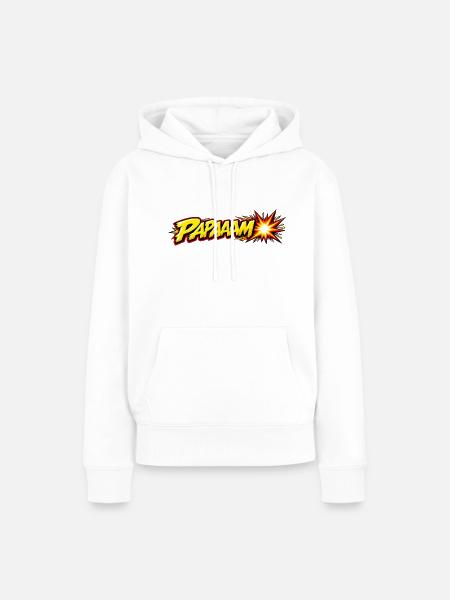 Papaaam – Lustiger Comic Spruch - Frauen Premium Bio Hoodie - Weiß