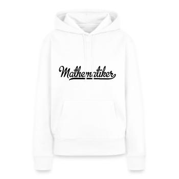 Mathématiciens - Sweat à capuche Premium bio Femme - blanc - Devant - Julia (174cm)