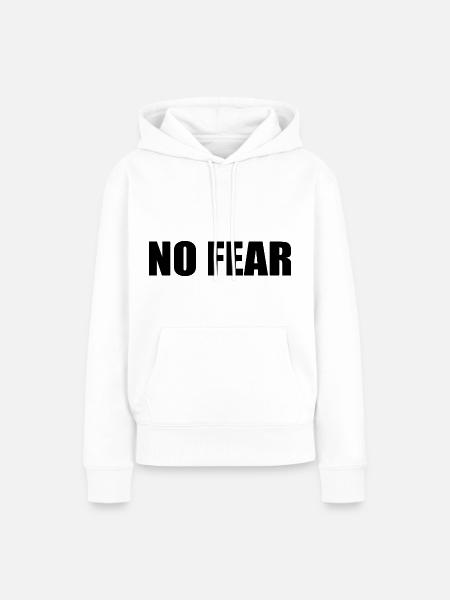 No fear - Frauen Premium Bio Hoodie - Weiß