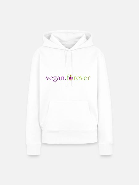 Vegane Rübe für immer - Frauen Premium Bio Hoodie - Weiß