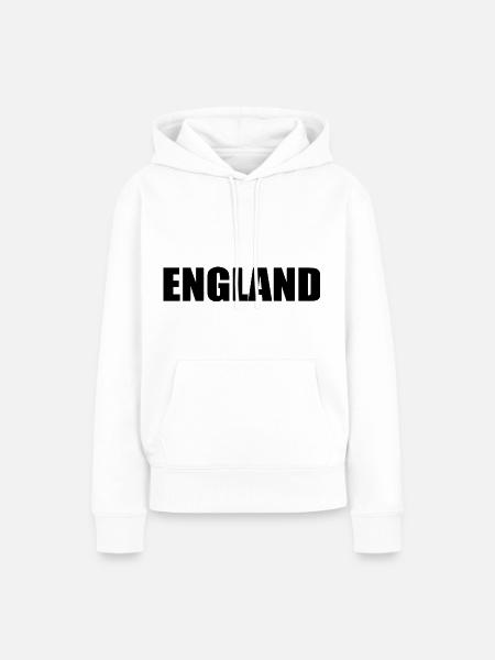 England - Frauen Premium Bio Hoodie - Weiß