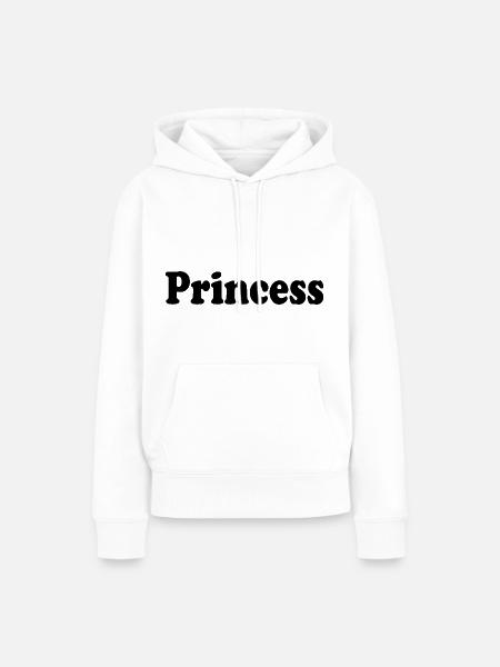 Princess - Frauen Premium Bio Hoodie - Weiß