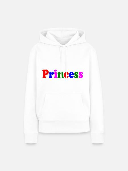 Princess - Frauen Premium Bio Hoodie - Weiß