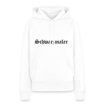 Gothic Ästhetik schwarze Schwarzmaler dark wave - Frauen Premium Bio Hoodie - Weiß - Vorne - Julia (174cm)