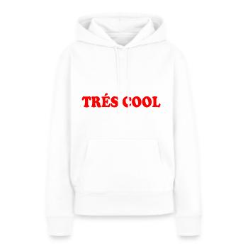 Trés cool - Sweat à capuche Premium bio Femme - blanc - Devant - Julia (174cm)
