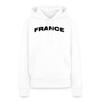 Frankreich - Frauen Premium Bio Hoodie - Weiß - Vorne - Julia (174cm)