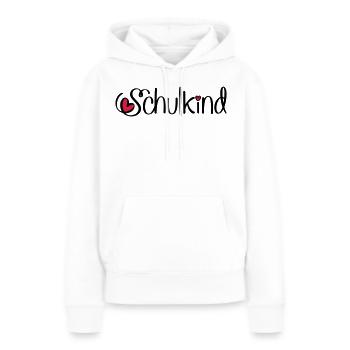 Schulkind - Frauen Premium Bio Hoodie - Weiß - Vorne - Julia (174cm)