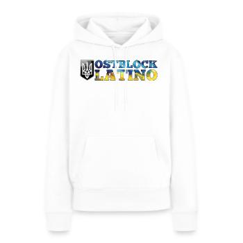 Ostblock Latino Ukrainer Ukraine Geschenk - Frauen Premium Bio Hoodie - Weiß - Vorne - Julia (174cm)