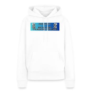 Autoaufkleber eines Rollstuhlclowns # - Frauen Premium Bio Hoodie - Weiß - Vorne - Julia (174cm)