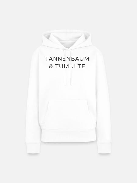 Tannenbaum & Tumulte - Frauen Premium Bio Hoodie - Weiß