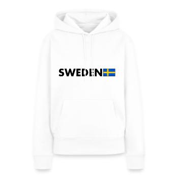 Schweden - Frauen Premium Bio Hoodie - Weiß - Vorne - Julia (174cm)