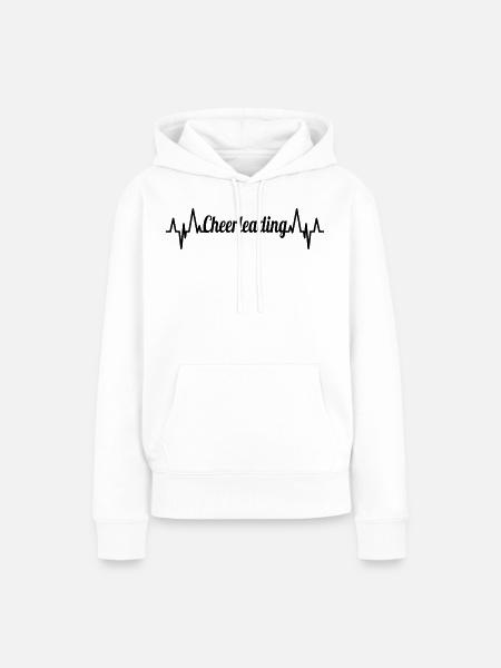 Cheerleader Herzklopfen - Frauen Premium Bio Hoodie - Weiß