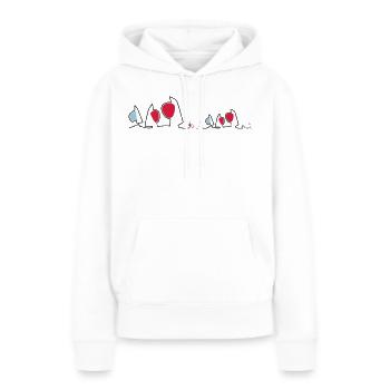 Regatta Skyline Segelboote Segeln Segelsport Boote - Frauen Premium Bio Hoodie - Weiß - Vorne - Julia (174cm)