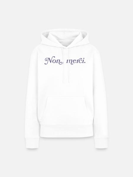 Non, merci – Französischer Minimalismus - Frauen Premium Bio Hoodie - Weiß
