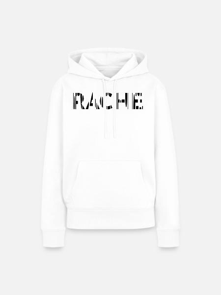 Rache - Frauen Premium Bio Hoodie - Weiß